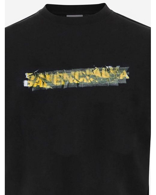 Balenciaga Black T-Shirt Cotton T-Shirts & Jerseys