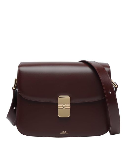 A.P.C. Brown Grace Crossbody Bag