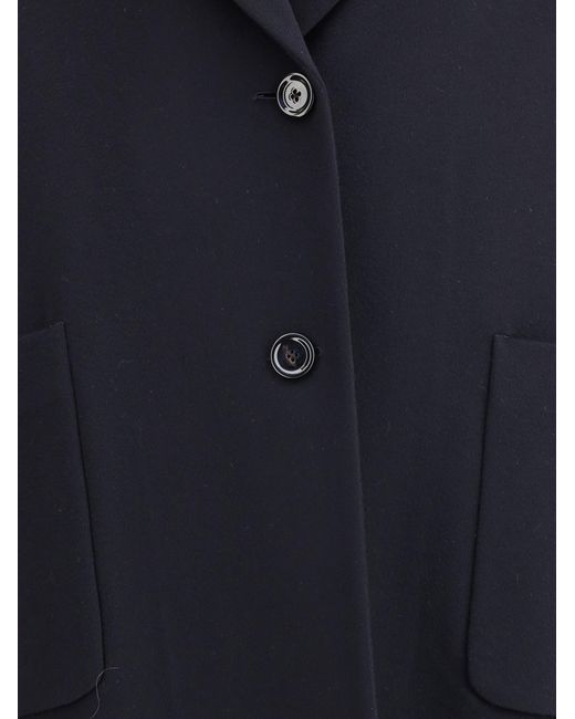 Lardini Blue Cashmere Oversized Coat