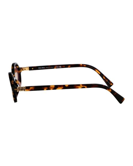 Miu Miu Pink Havana Miele Acetate Sunglasses