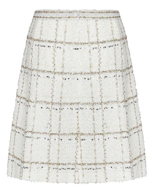 Giambattista Valli Gray Mini Skirt