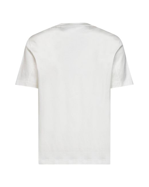 Brunello Cucinelli White Crewneck T-Shirt for men