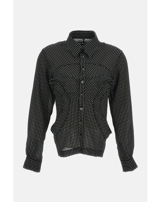 Junya Watanabe Black Polka Dot Shirt