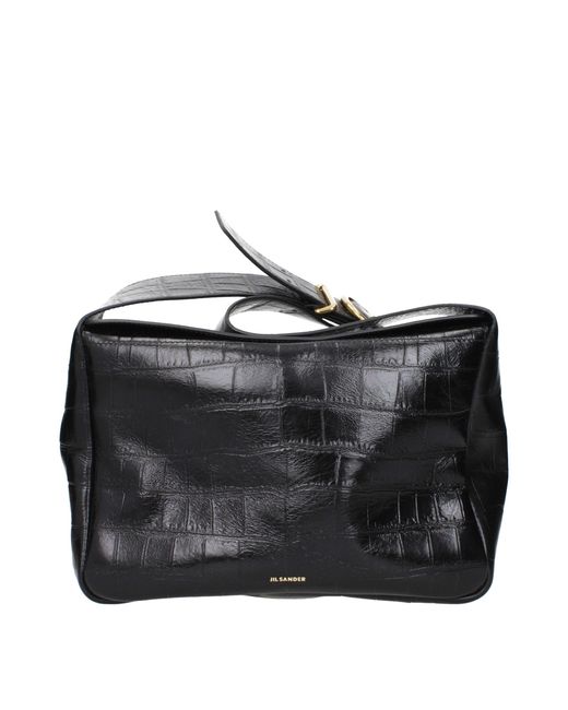 Jil Sander Black Leather Crossbody Bag