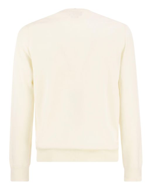 Polo Ralph Lauren Natural Crew-neck Sweater In Cotton for men