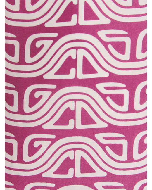Gcds Pink 'Waved Logo' Shirt for men