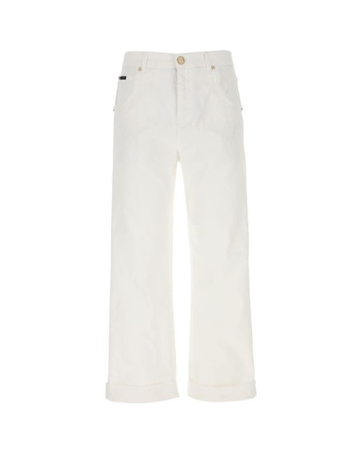 Etro White Stretch Denim Jeans for men