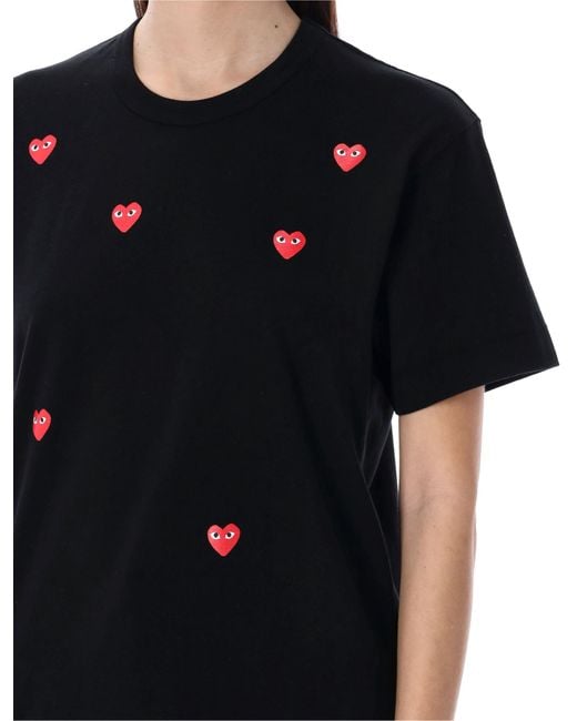 COMME DES GARÇONS PLAY Black Hearts T-Shirt
