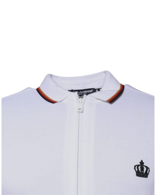 Dolce & Gabbana Blue Zip-Throughs for men
