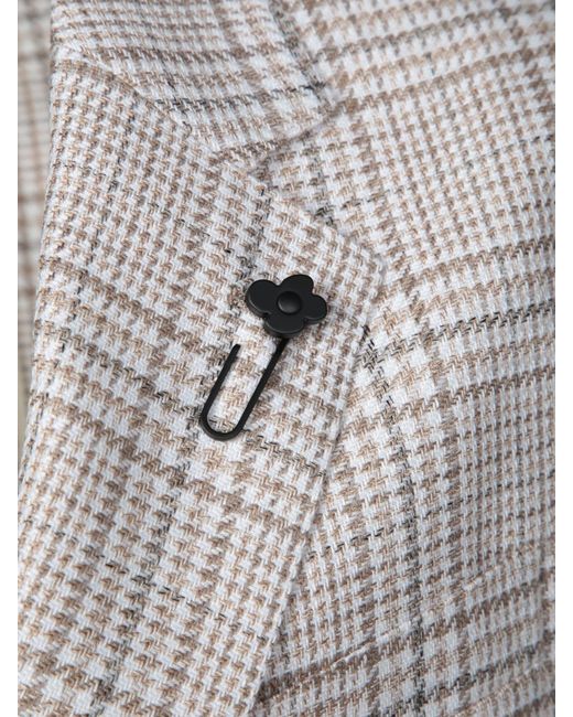 Lardini Gray And Wool Houndstooth Jacket for men