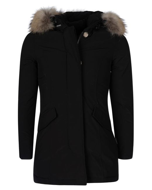 Woolrich Synthetic Luxury Arctic Raccoon Parka in Black | Lyst