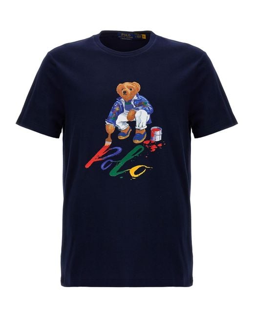 Ralph Lauren Blue Polo Bear T-Shirt