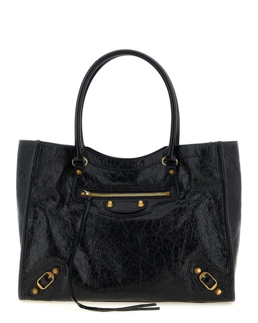 Balenciaga Black 'Le City S' Shopping Bag