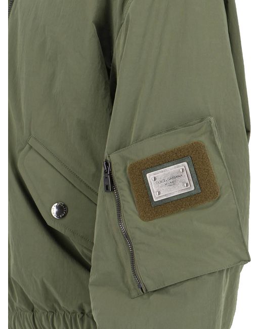 Dolce & Gabbana Green Jackets Polyester for men