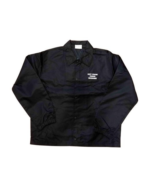 Drole de Monsieur Blue La Veste Slogan Jacket for men
