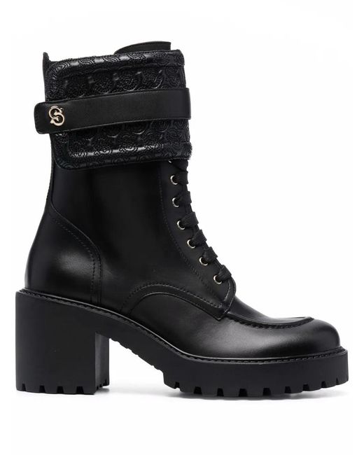 Ferragamo Black Shiraz Leather Boots
