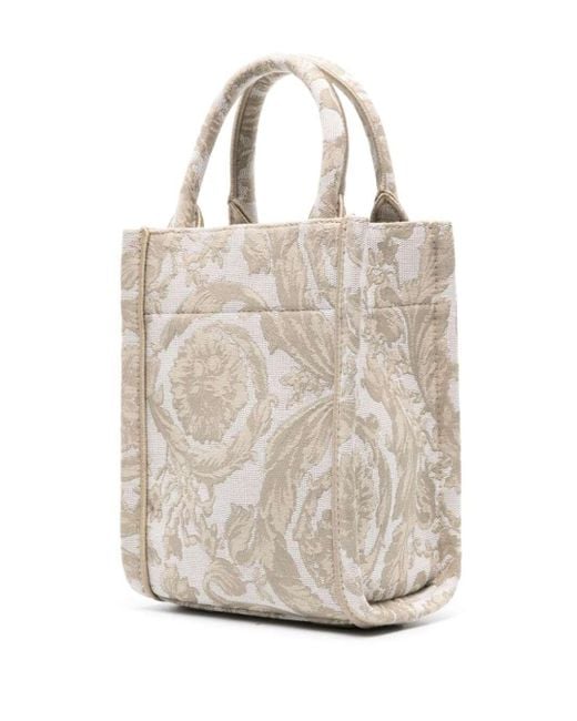 Versace Natural Athena Barocco Mini Top Handle Bag for men