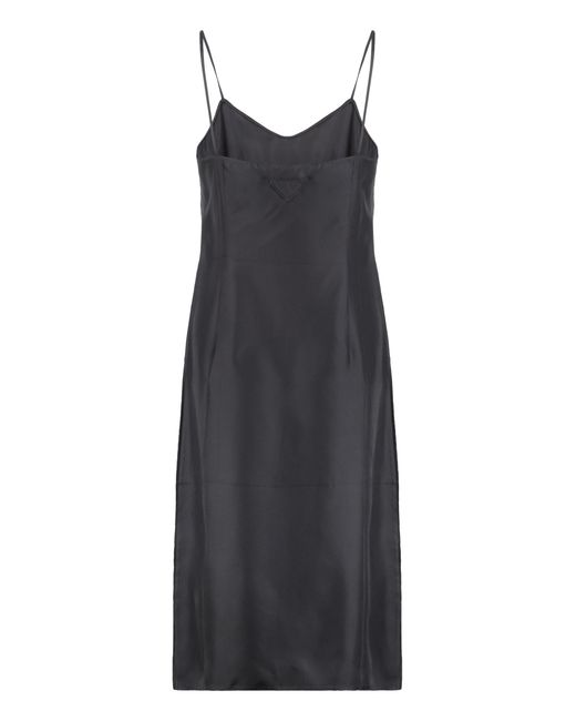 Prada Black Silk Mini Dress