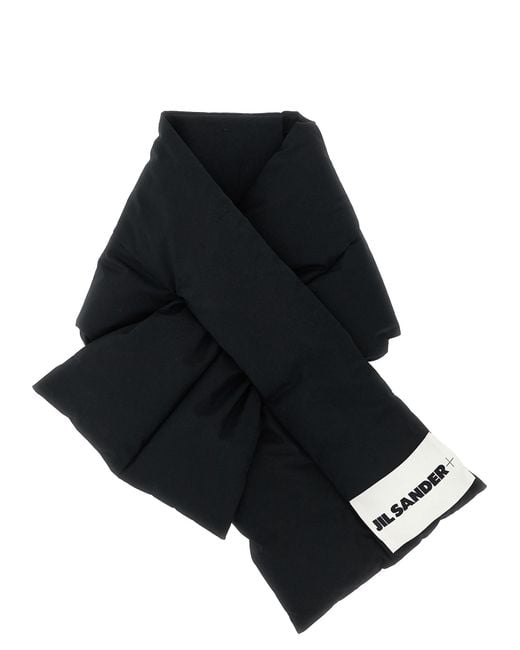 Jil Sander Black 'Down Scarf 01' Scarf