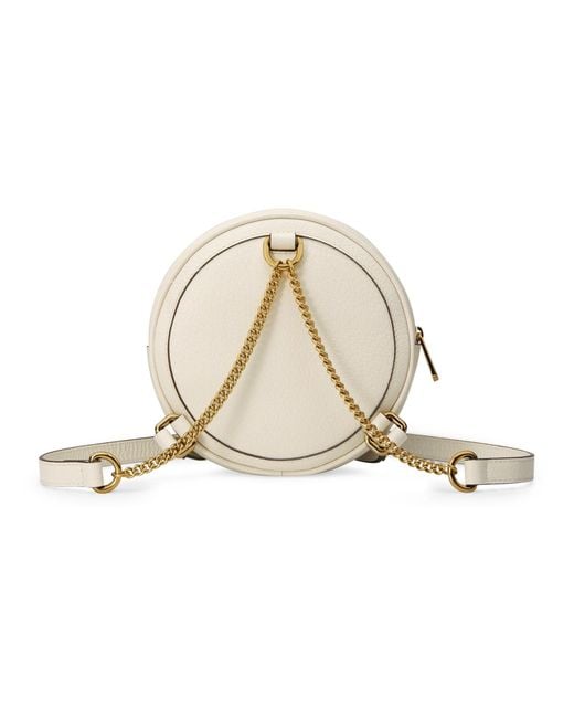 Gucci White Ophidia Mini Backpack