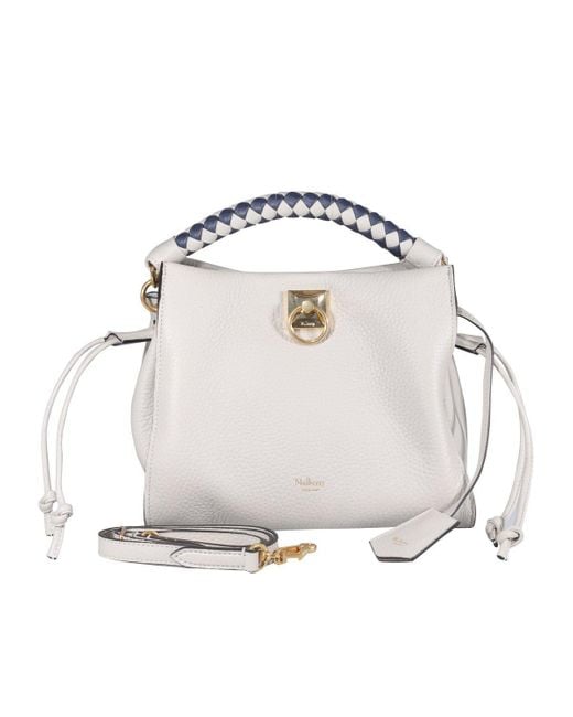 Mulberry White Iris Small Top Handle Bag
