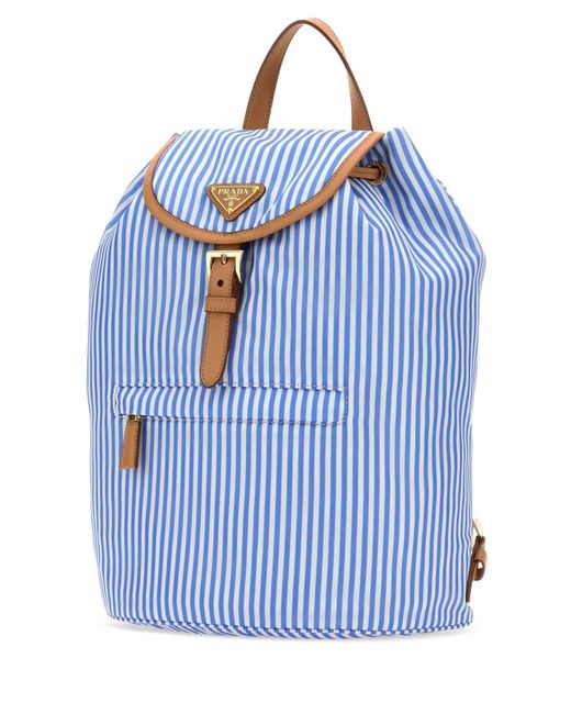 Prada Blue Backpacks