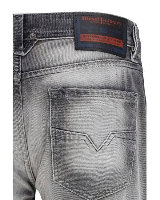 DIESEL Gray 1985 Larkee-Fsi1 Jeans Cotton; Elastane for men
