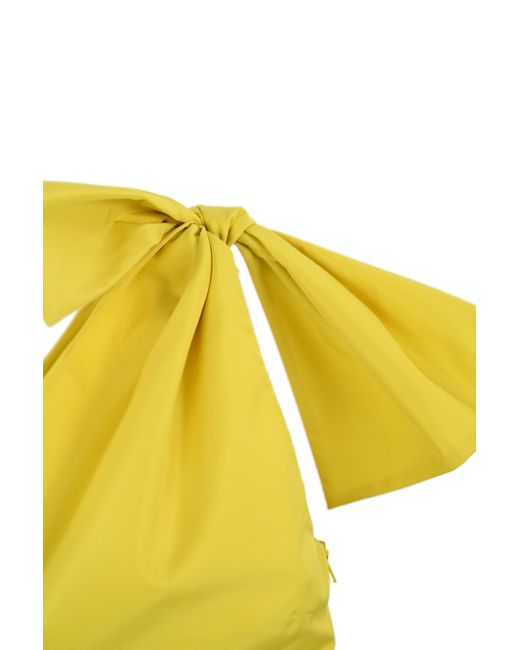Pinko Yellow Nosiola One-Shoulder Top
