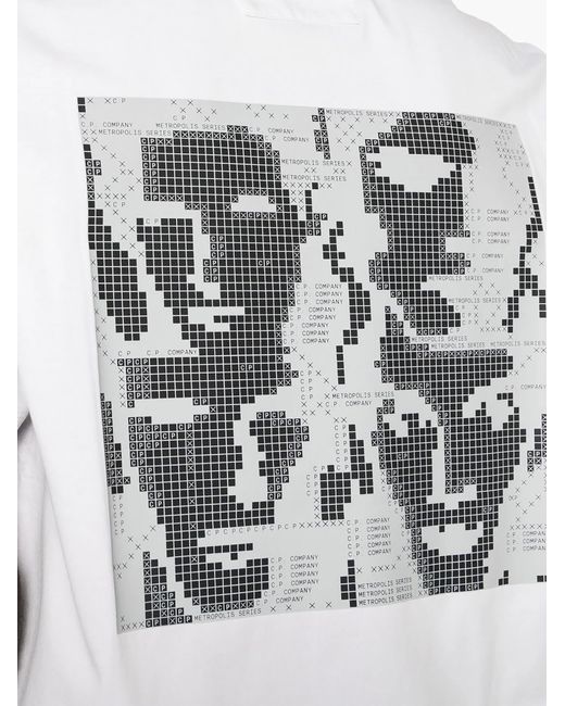 C P Company White Metropolis Series T-shirt for men