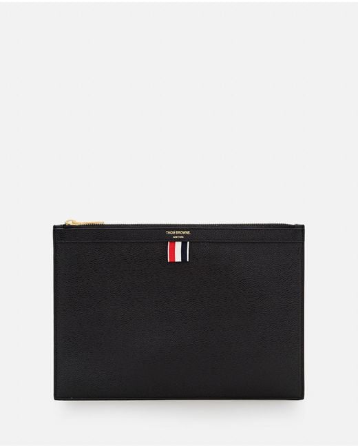 Thom Browne Black Small Document Holder for men