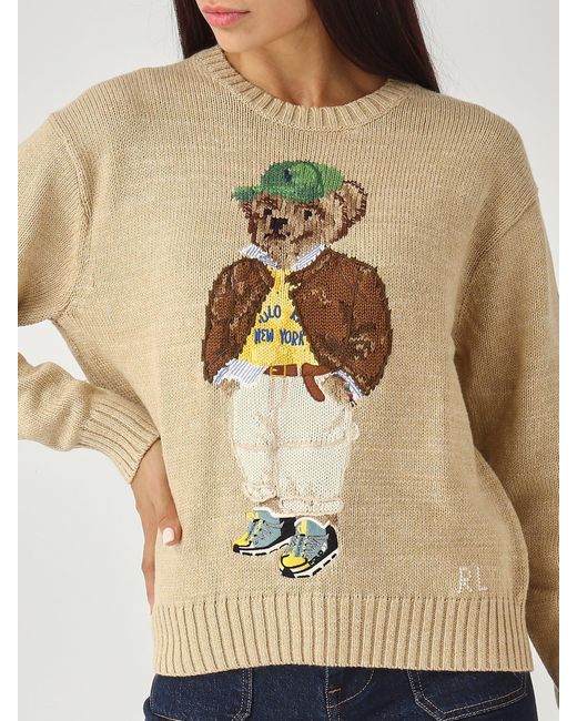 Polo Ralph Lauren Natural Maglia Polo Bear