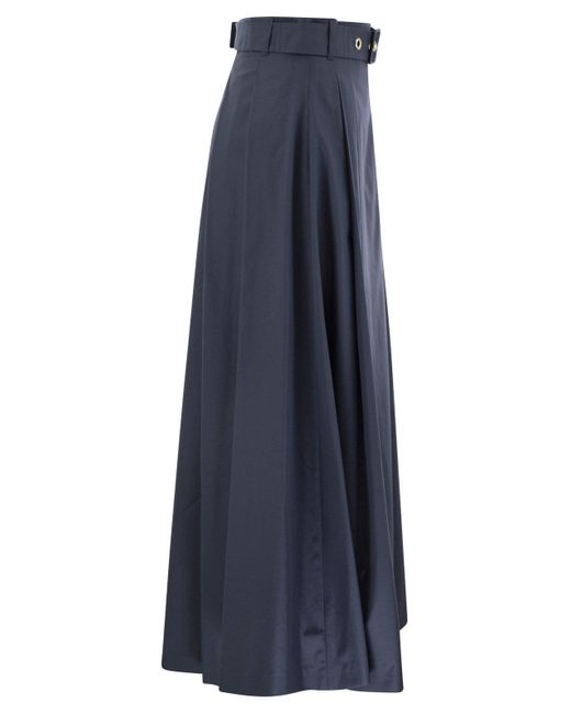 《送料無料 MAX MARA Cotton poplin pleated skirt GILDA Max Mara GILDA Pleated cotton poplin skirt | REVERSIBLE