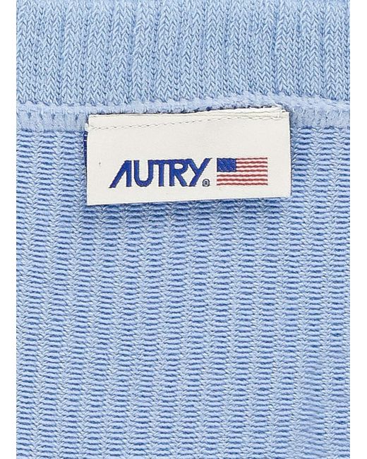 Autry Blue Cotton Socks