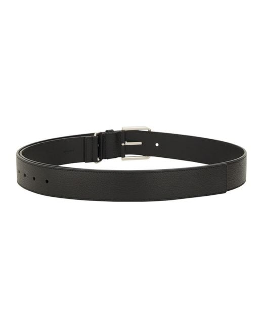 Givenchy Black Long Leather Belt for men