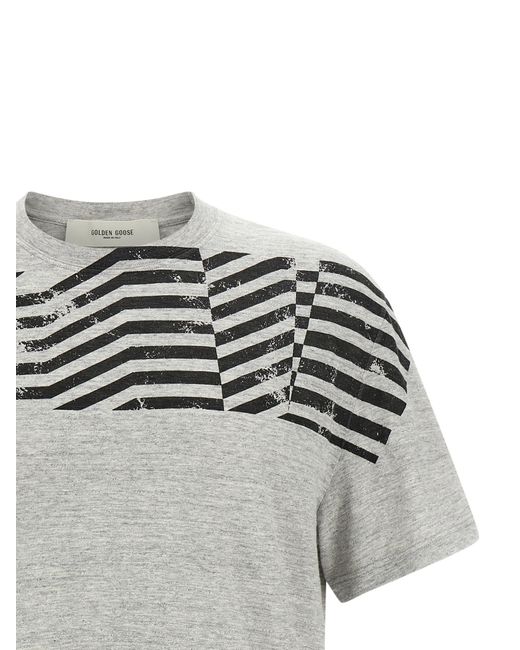Golden Goose Deluxe Brand Gray Journey T-Shirt for men