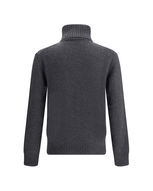 AMI Blue Pull Col Roule Ami De Coeur for men