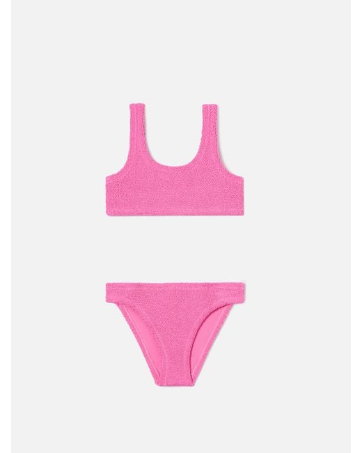Mc2 Saint Barth Pink Baker Crinkle Bikini Dark