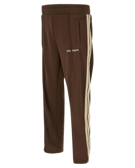 Palm Angels Brown Polyester Joggers (Workout Pants) for men