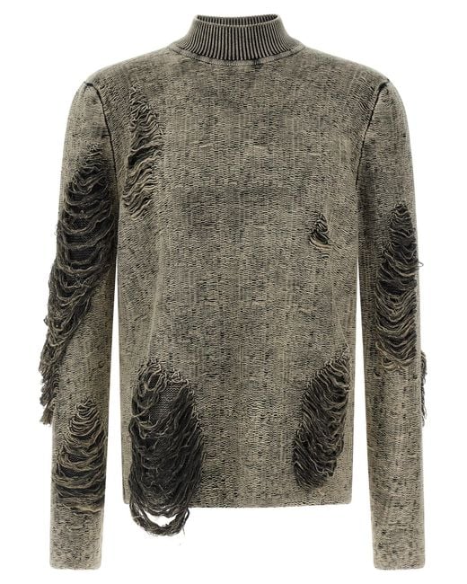 DIESEL Gray K-Fjordi Sweater for men