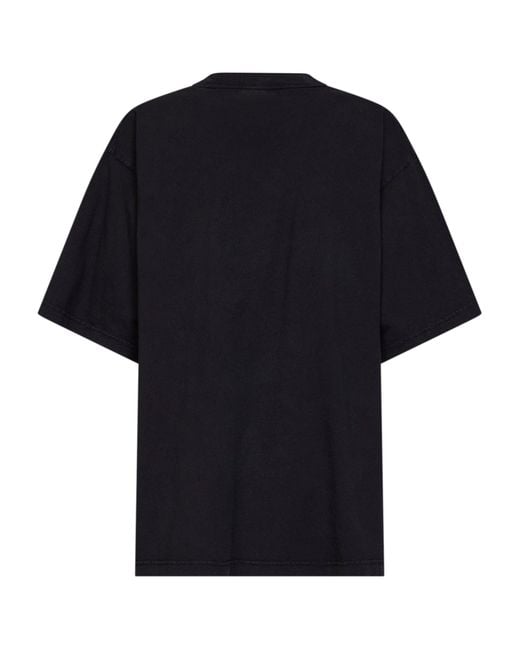 Balenciaga Black Washed The Address Oversize T-Shirt