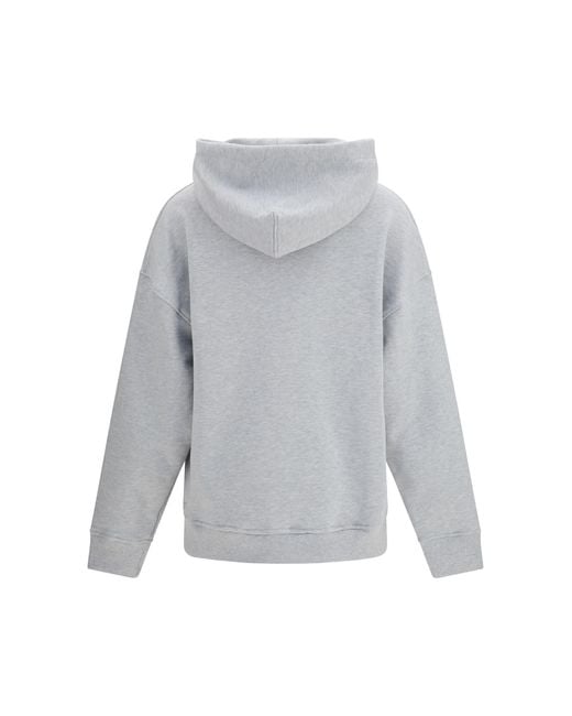 Fiorucci Gray Hoodie Poodle Print Cotton Sweatshirts