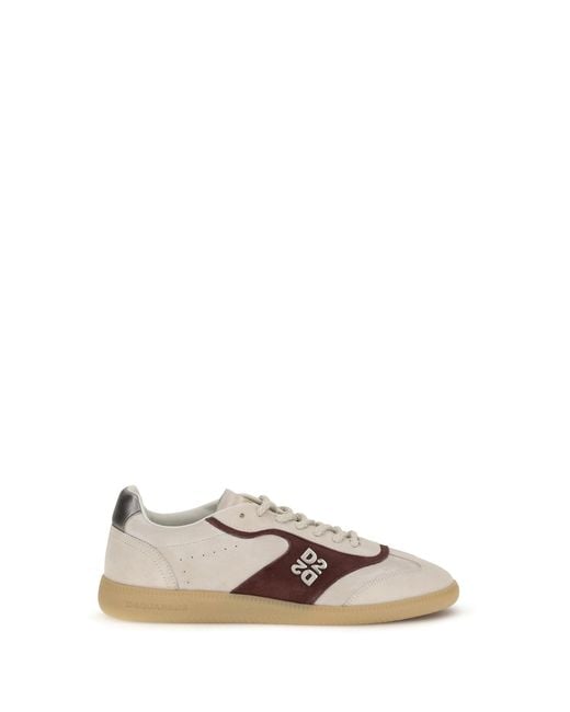 DSquared² White Leather Sneakers- Trainers for men