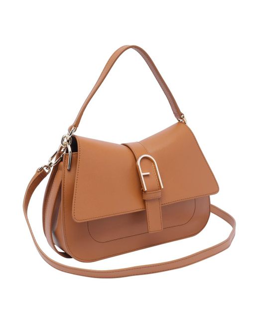 Furla Brown Medium Flow Handbag