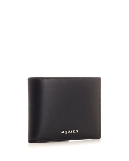 Alexander McQueen BiFold Wallet in Black for Men Lyst UK