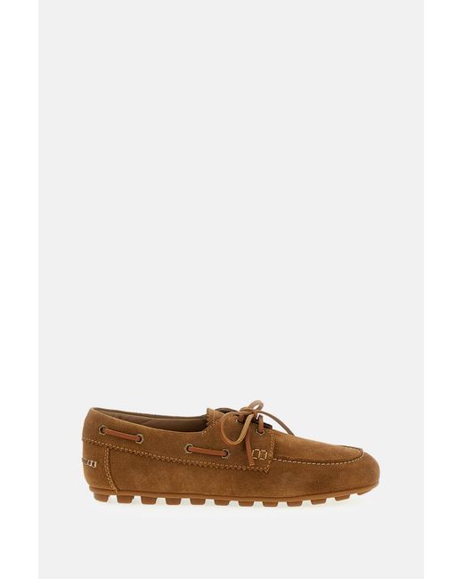 Hogan Brown H693 Boat Shoes