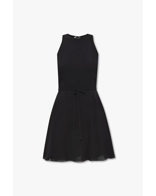 Saint Laurent Black Sleeveless Mini Dress