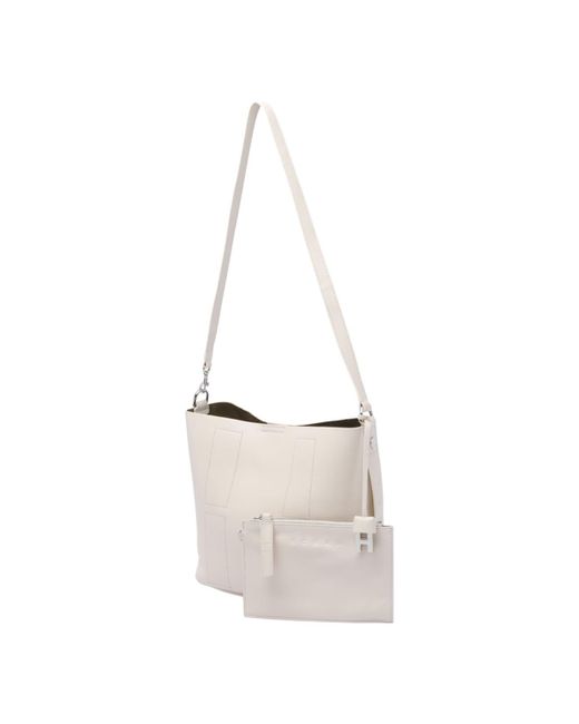 Hogan White Small Hocket Hobo Bag