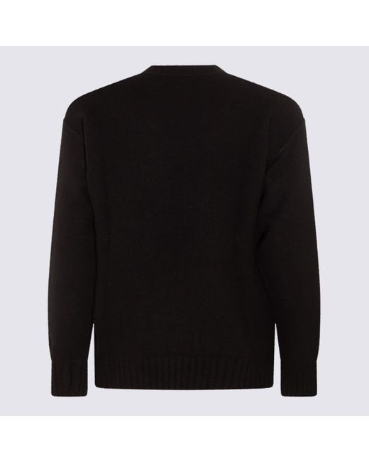 Isabel Benenato Black Cashmere And Wool Blend Sweater for men