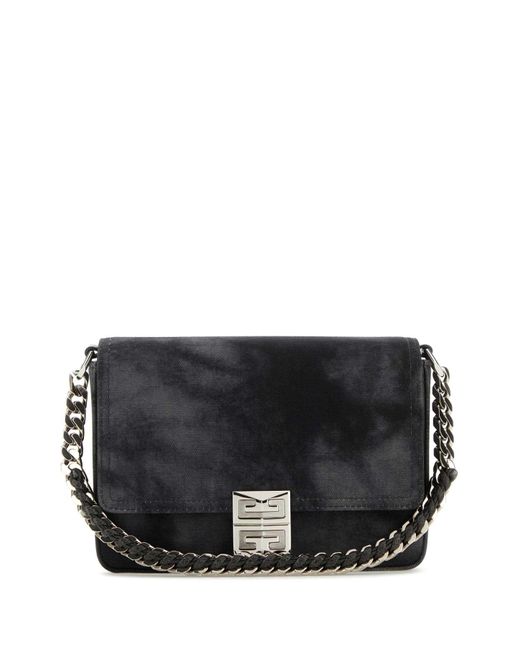 Givenchy Black Canvas 4G Shoulder Bag