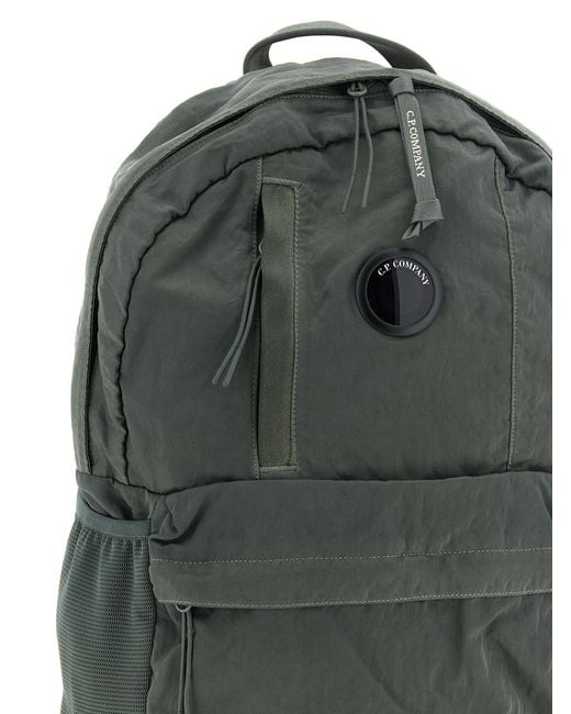 C P Company Green Polyamide Backpack for men